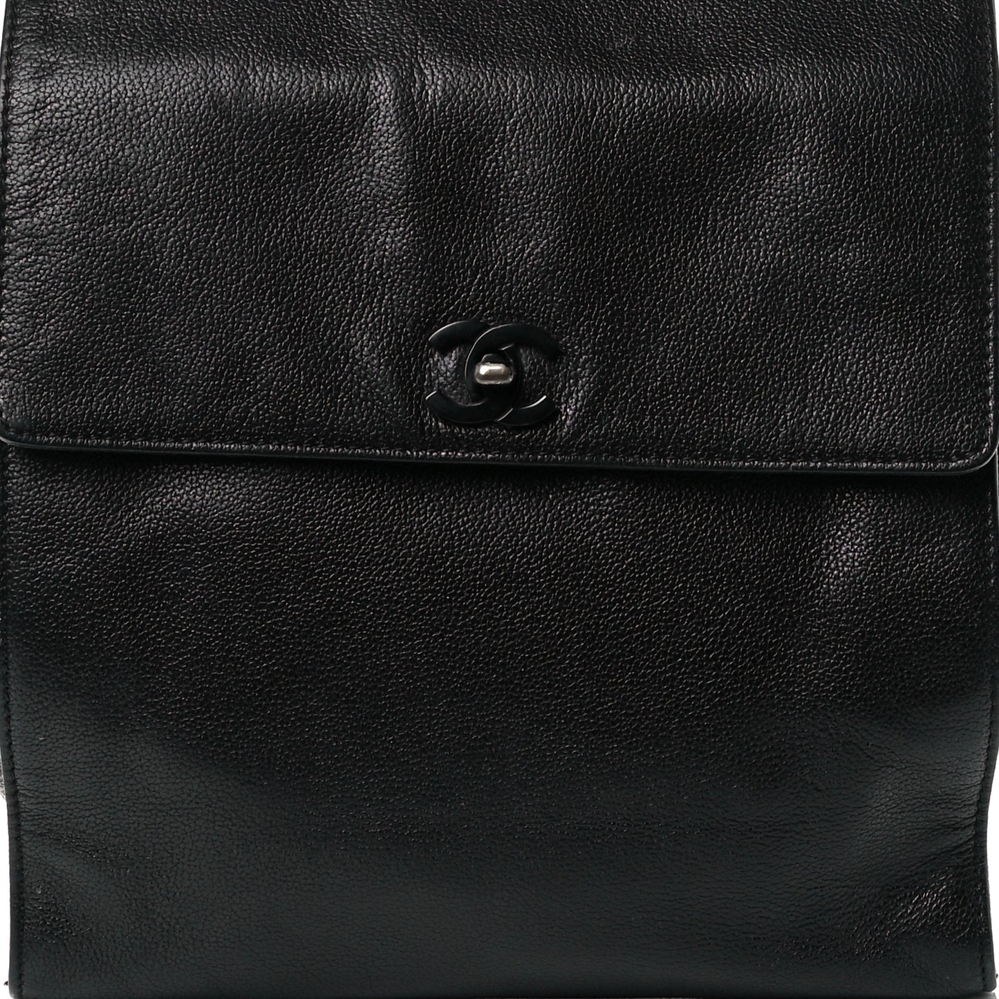 Grained Calfskin CC Backpack Black
