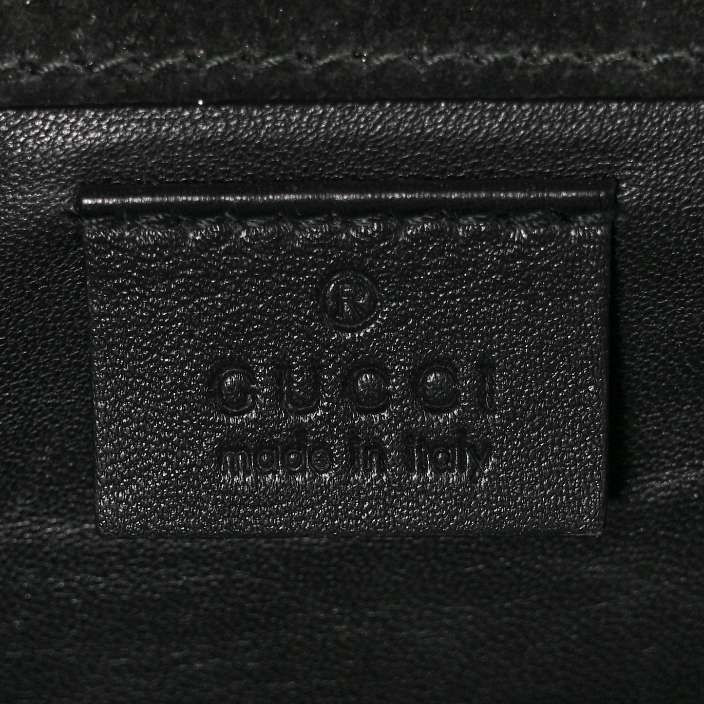 Patent Microguccissima Small Broadway Clutch Black