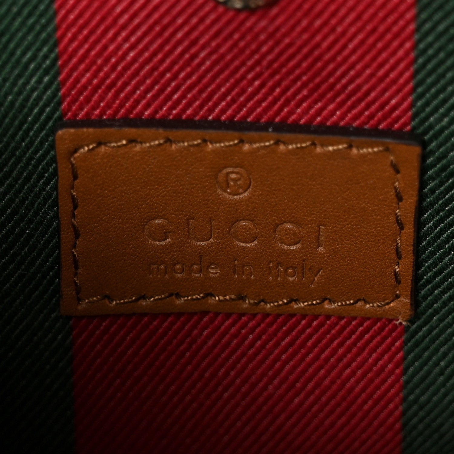 Gucci GG Supreme Monogram Emblem Small Shoulder Bag Beige Ebony Sundial 6 of 10