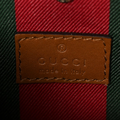 Gucci GG Supreme Monogram Emblem Small Shoulder Bag Beige Ebony Sundial 6 of 10