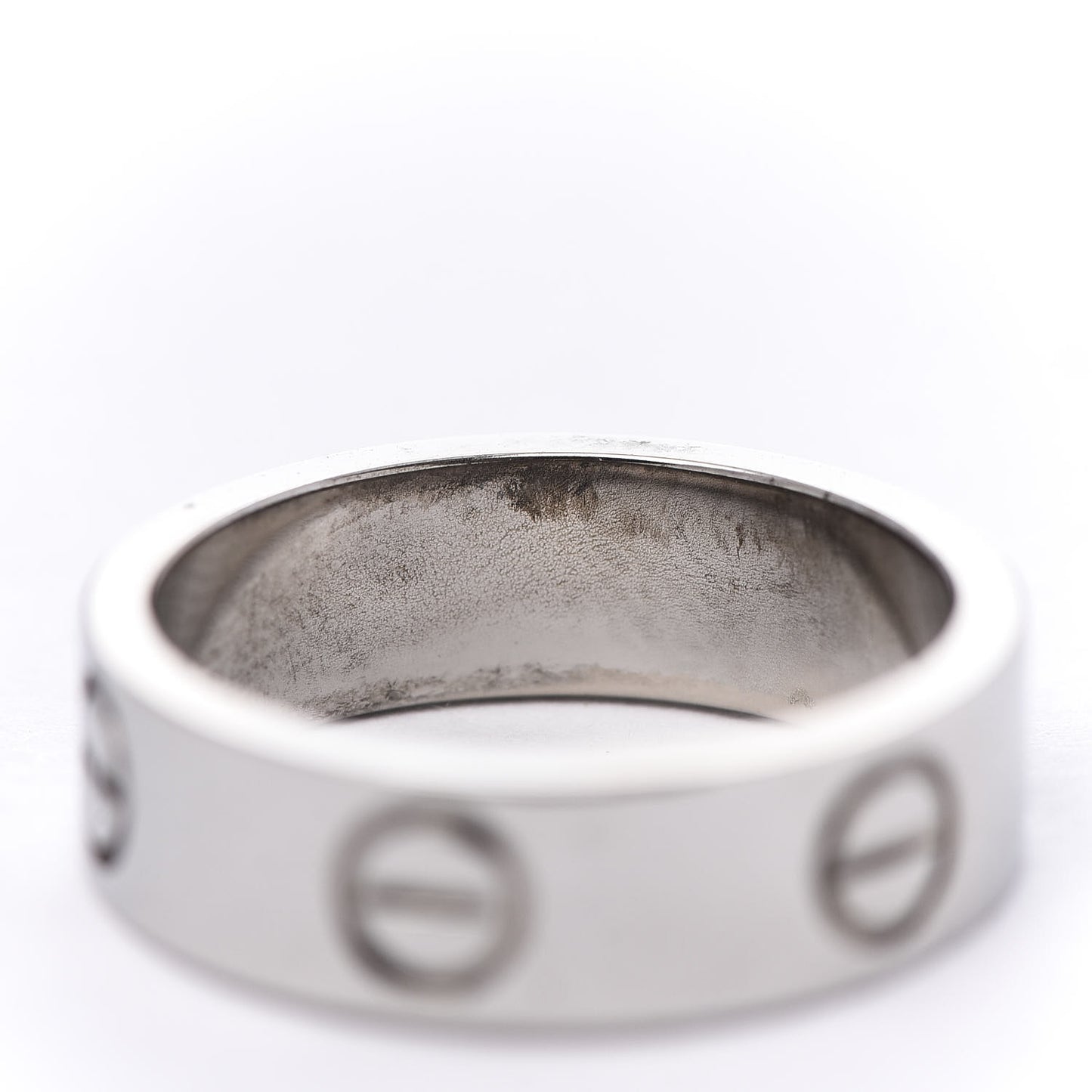 18K White Gold 5.5mm LOVE Ring 51 5.75