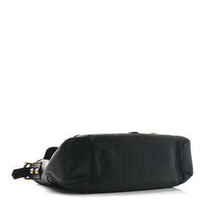 Gucci Calfskin Horsebit Flap Bag Black 4 of 10