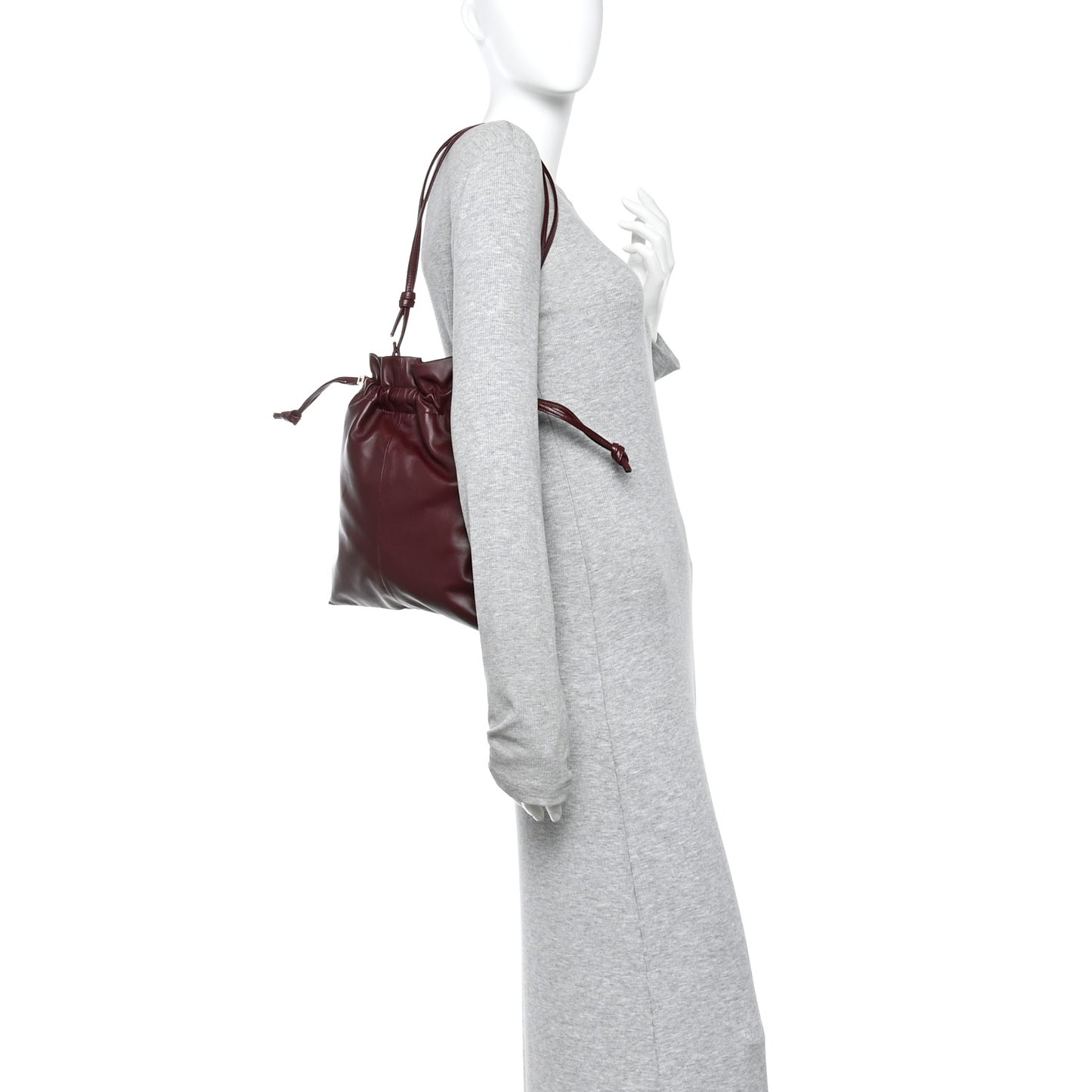 Lambskin small Crystal Pouch Crossbody Bag  Syrah