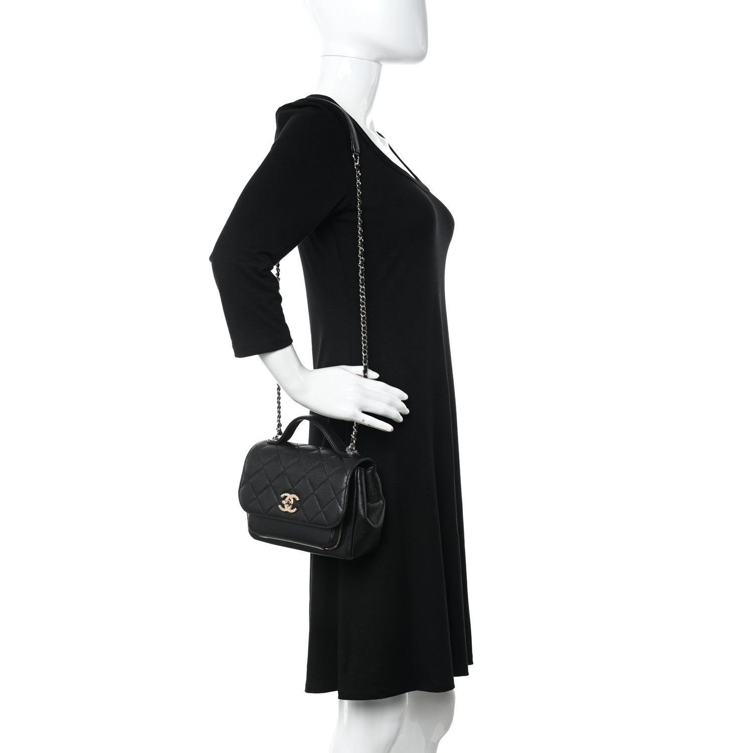 Chanel Caviar Quilted Small Business Affinity Flap Black 2 of 16
