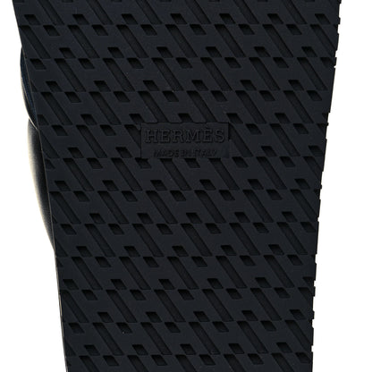 Hermes Nappa Extra Sandals 39 Black 6 of 8