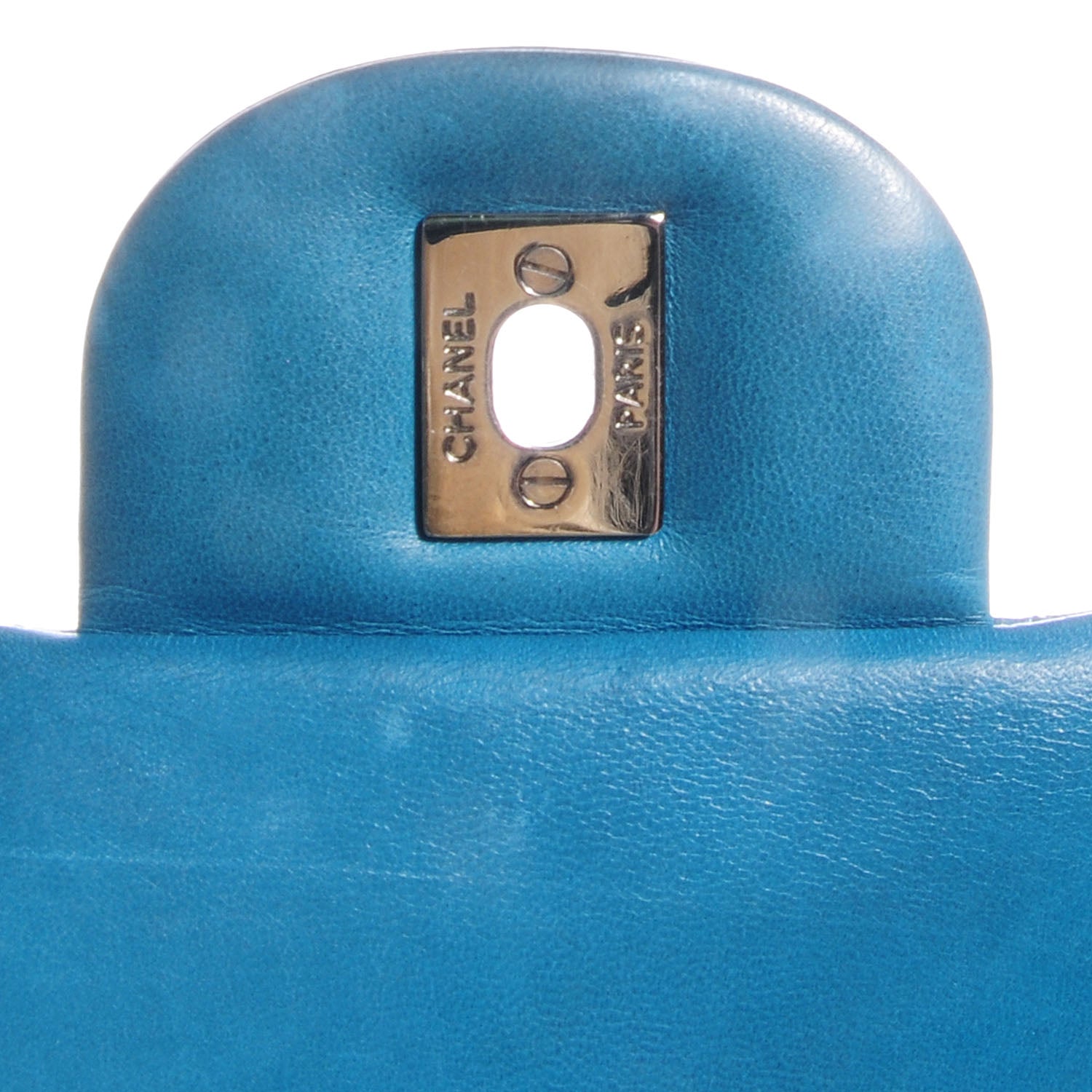 Chanel Lambskin Maxi Double Flap Turquoise 7 of 10