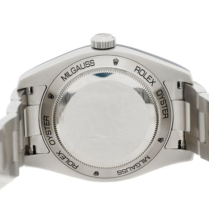 Rolex Stainless Steel 40mm Oyster Perpetual Milgauss Watch Bright Black 116400 4 of 4