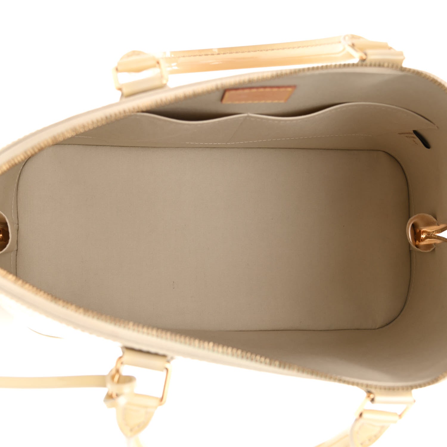 Louis Vuitton Vernis Alma GM Blanc Corail 5 of 14