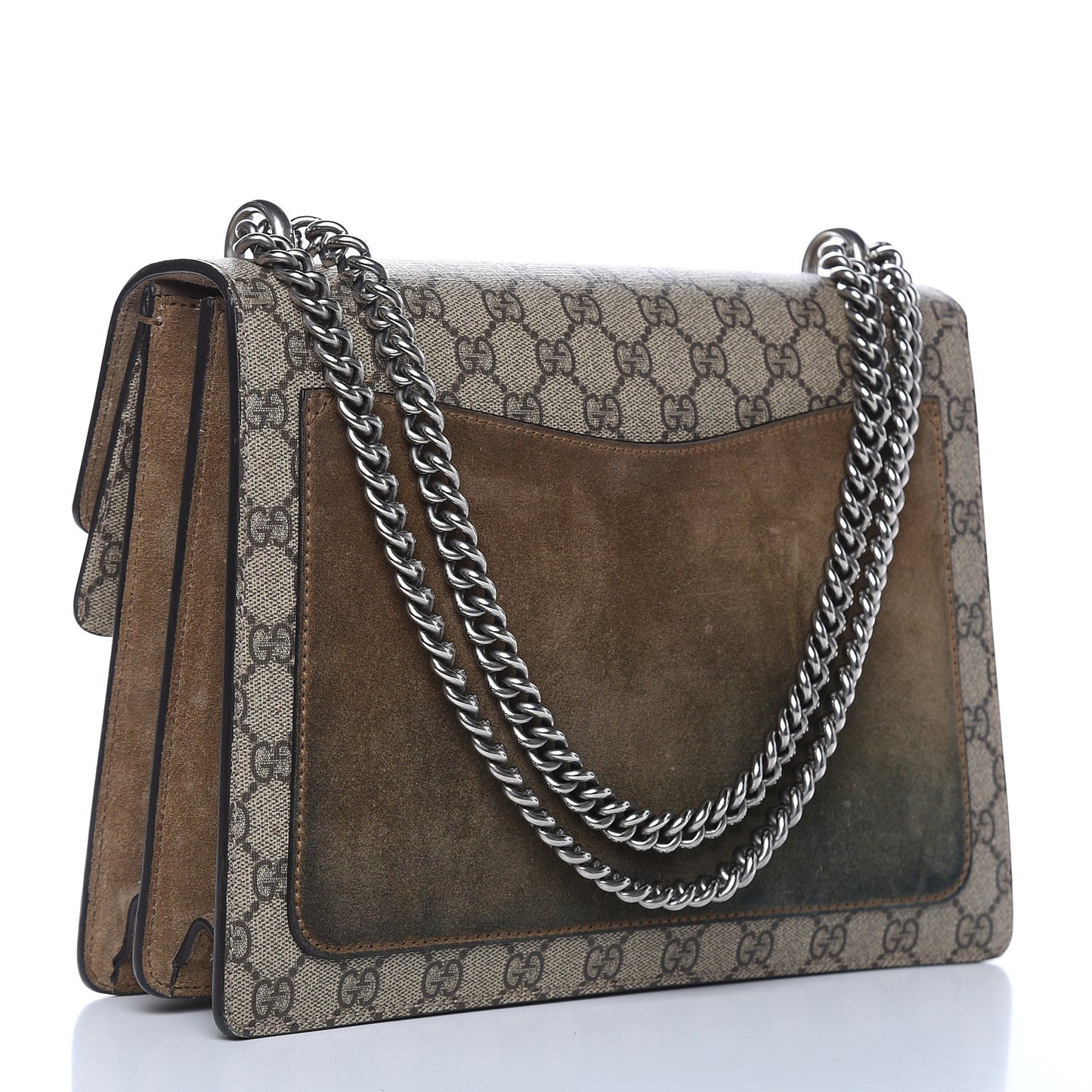 GG Supreme Monogram Medium Dionysus Shoulder Bag Taupe