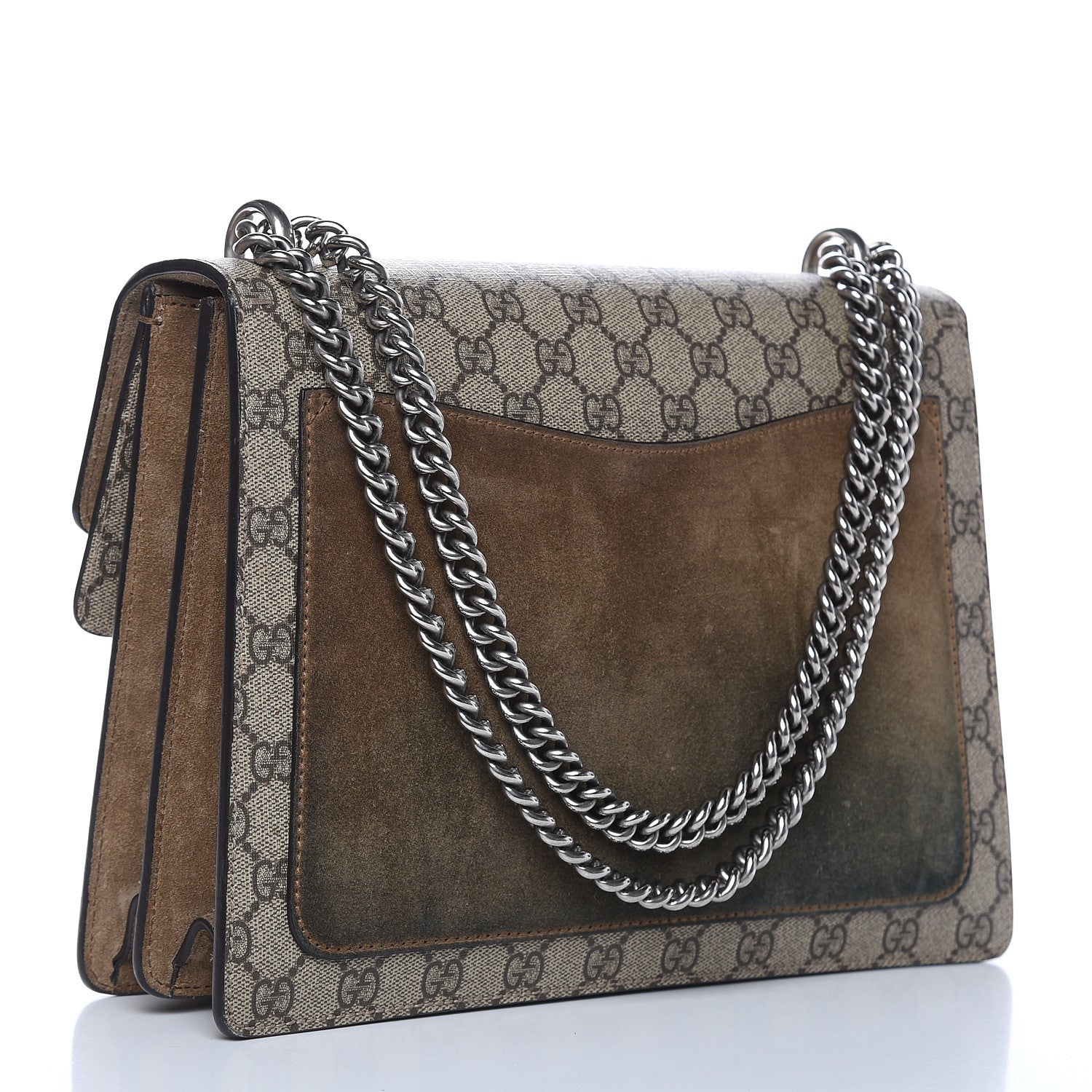 Gucci GG Supreme Monogram Medium Dionysus Shoulder Bag Taupe 3 of 13