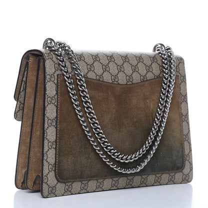 Gucci GG Supreme Monogram Medium Dionysus Shoulder Bag Taupe 3 of 13