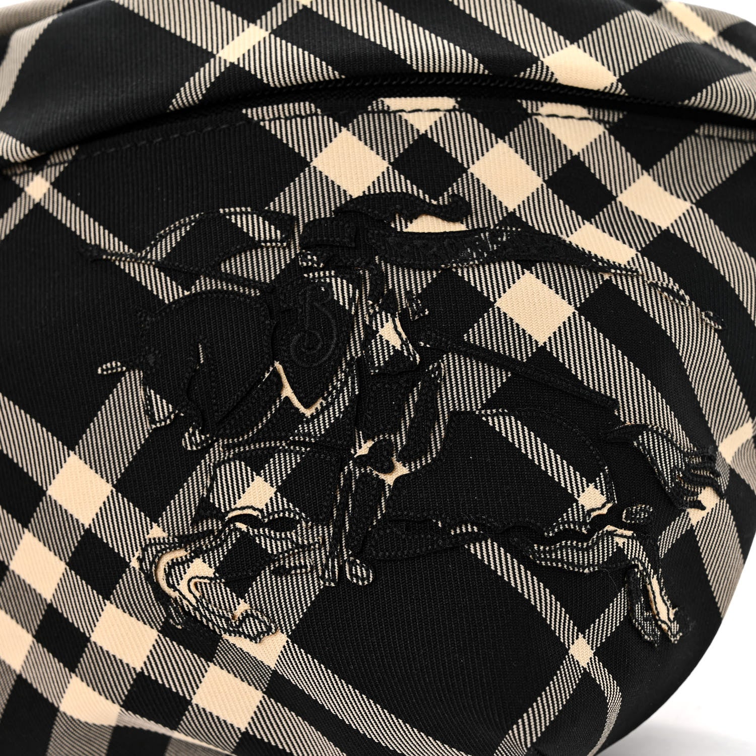 Burberry Nylon Essential Check Belt Bag Black Calico 8 of 10