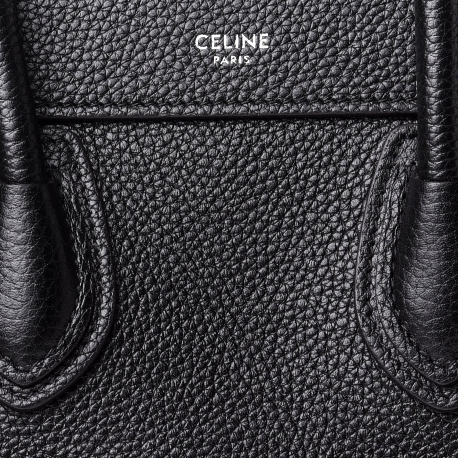 Celine Drummed Calfskin Nano Luggage Black 11 of 11