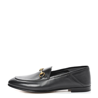 Gucci Lambskin Womens Brixton Horsebit Loafers 40 Black 1 of 8