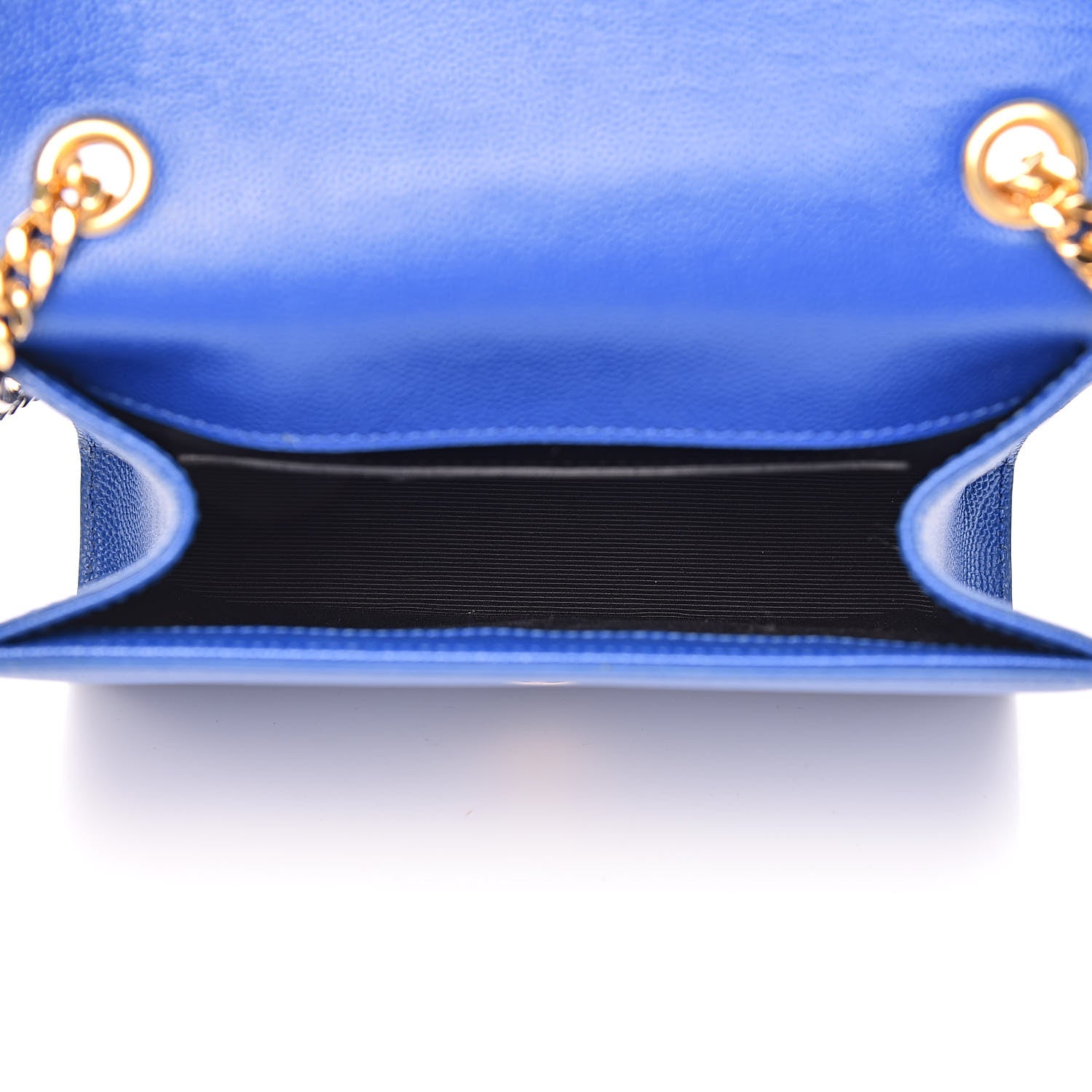 Saint Laurent Grain De Poudre Small Classic Monogram Kate Satchel Royal Blue 5 of 14