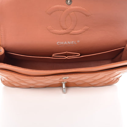 Chanel Patent Quilted Medium Double Flap Orange 6 of 13
