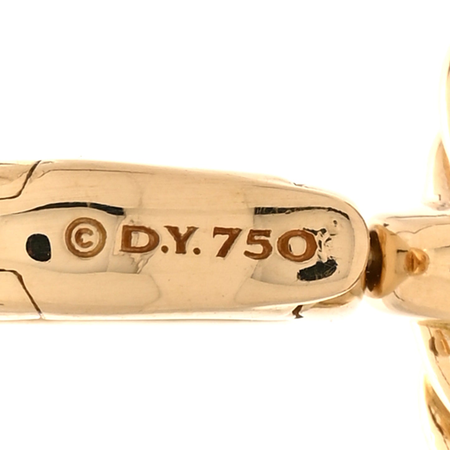 18K Yellow Gold Black Elements Disc Pendant