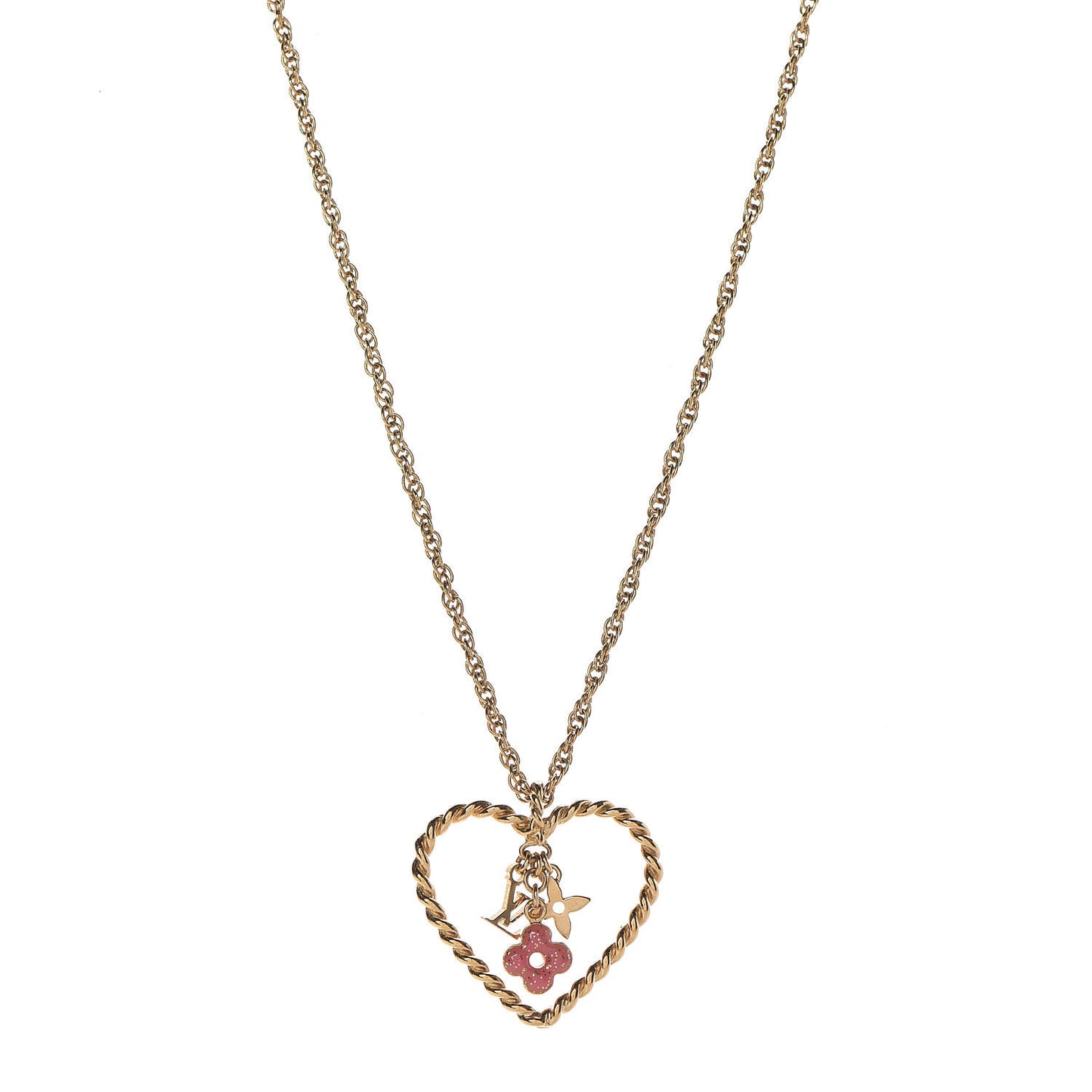 Sweet Monogram In My Heart Necklace