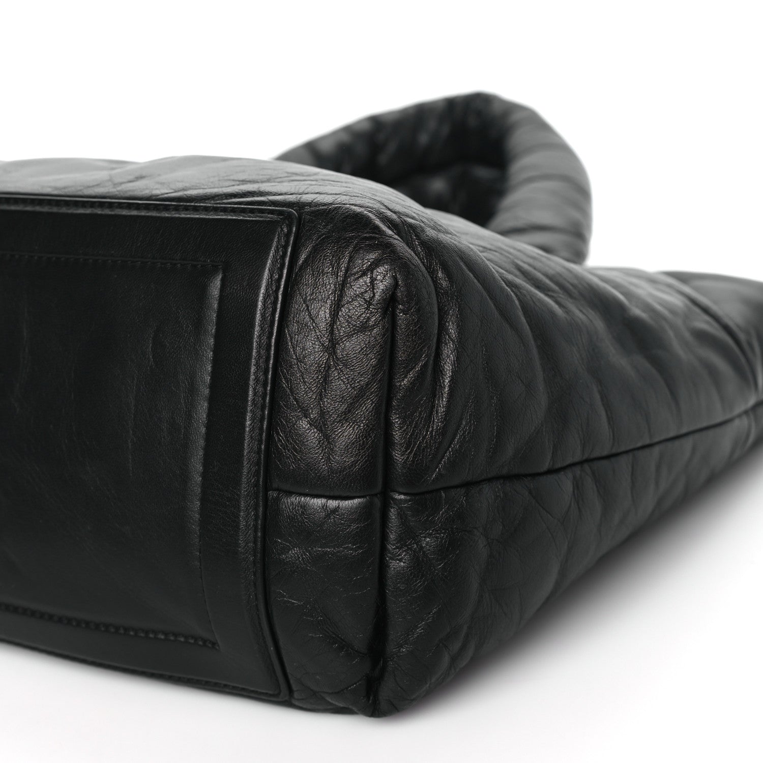 Chanel Lambskin Quilted Small Coco Cocoon Reversible Tote Black 10 of 10