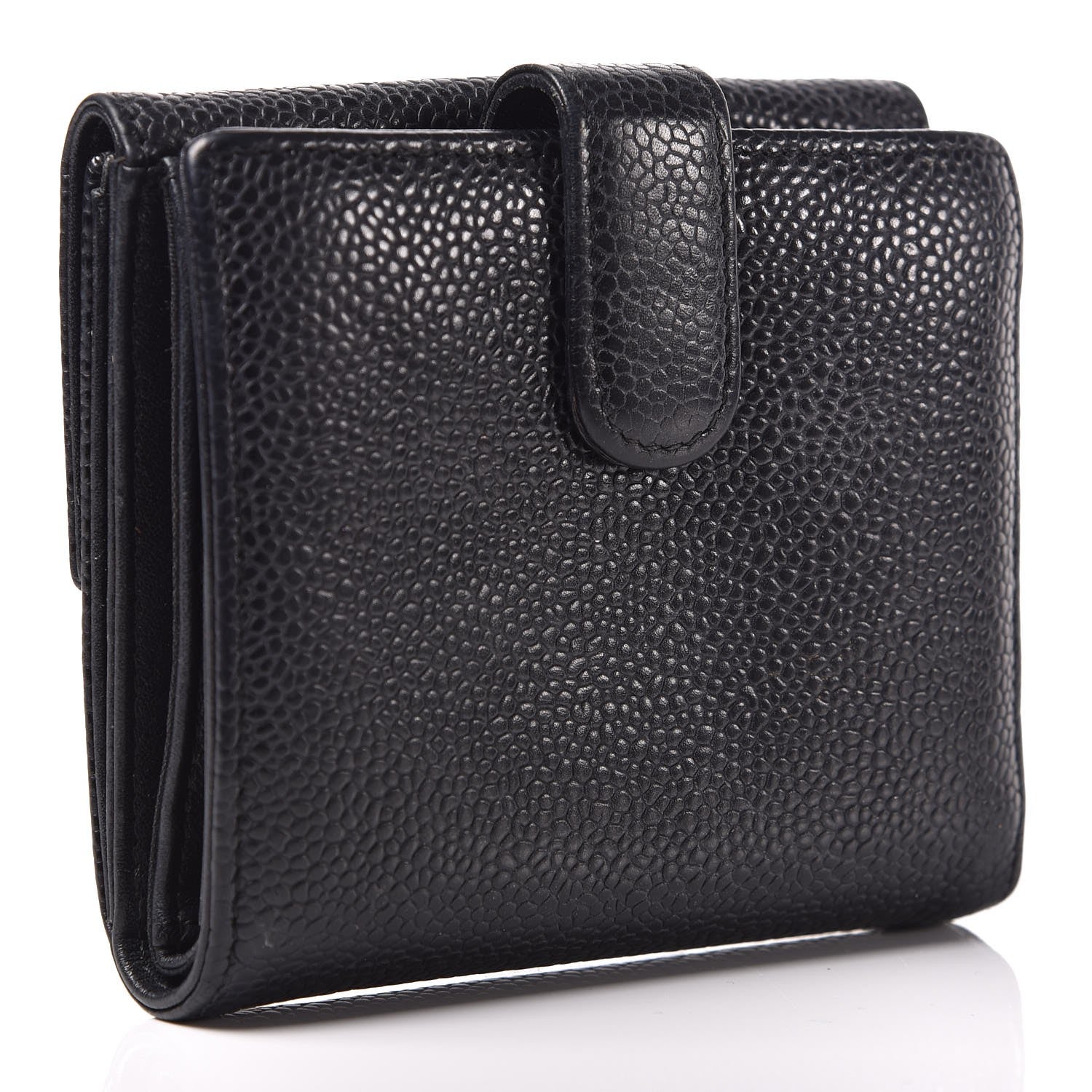 Chanel Caviar Timeless CC Compact Flap Wallet Black 3 of 9