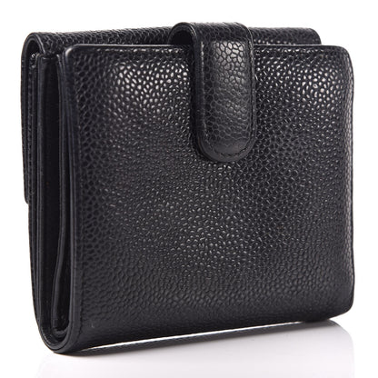 Chanel Caviar Timeless CC Compact Flap Wallet Black 3 of 9