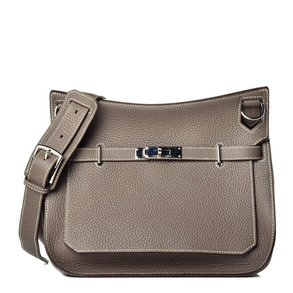 Hermes Taurillon Clemence Jypsiere 28 Etoupe 1 of 8