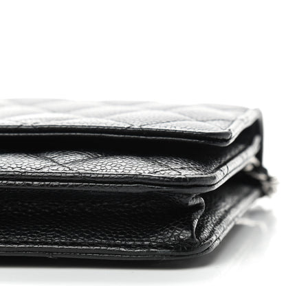 Chanel Caviar Quilted Wallet On Chain WOC Black 7 of 10