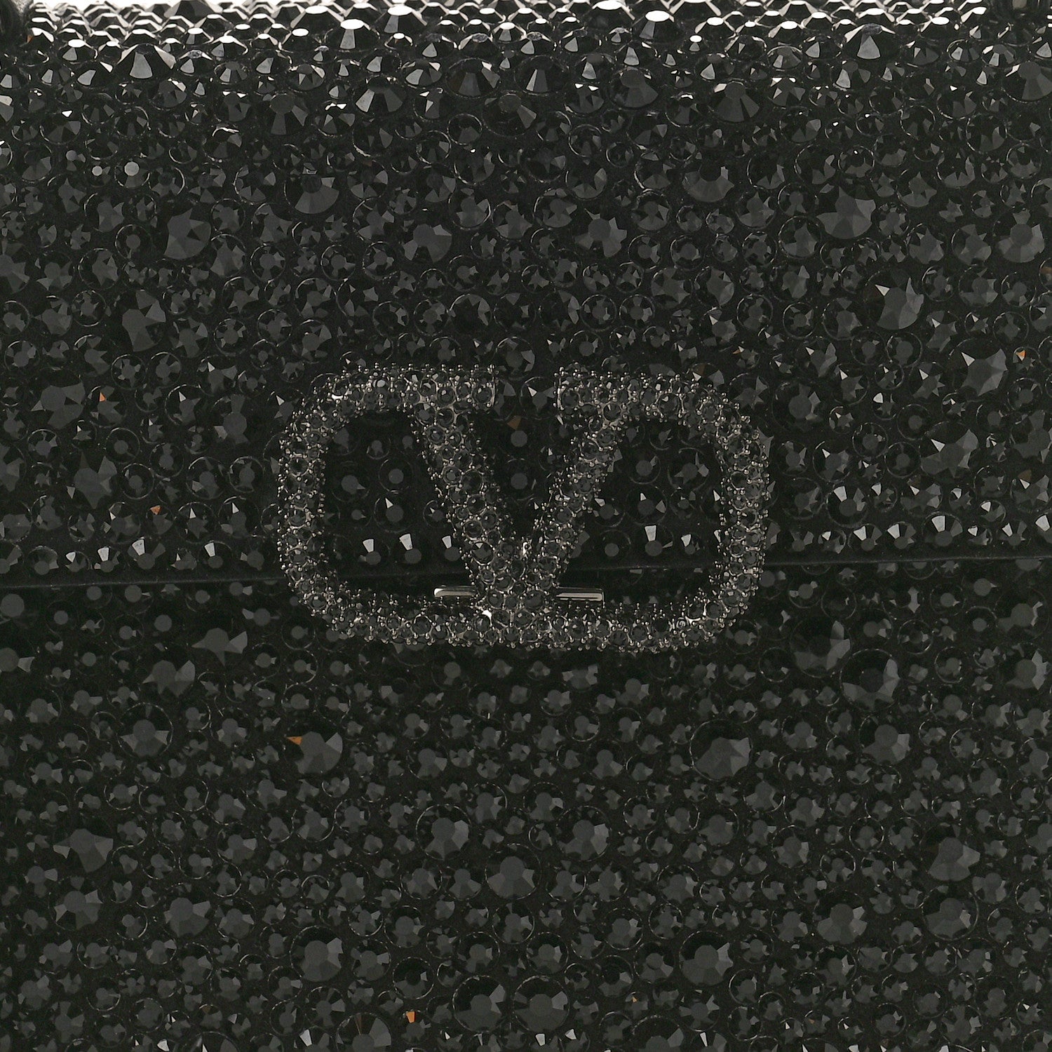 Valentino Garavani Crystal Embroidered Mini Vsling Top Handle Bag Black 7 of 10