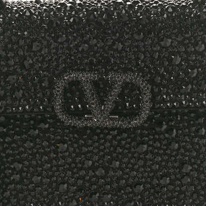 Valentino Garavani Crystal Embroidered Mini Vsling Top Handle Bag Black 7 of 10