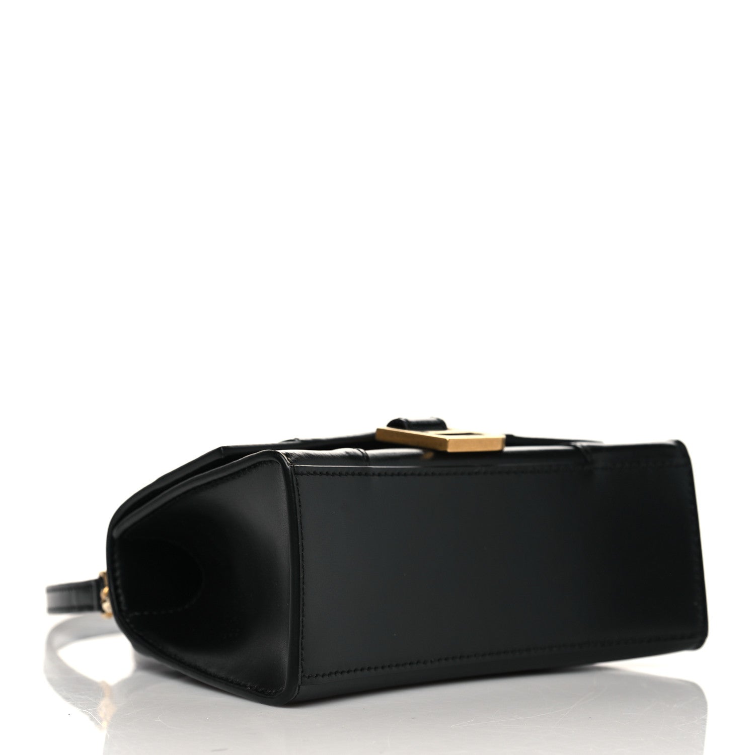 Balenciaga Shiny Box Calfskin Hourglass Top Handle Bag XS Black 4 of 9