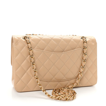 Chanel Caviar Quilted Medium Double Flap Beige 3 of 10