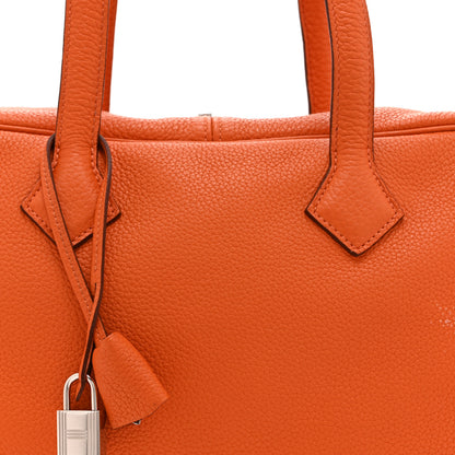 Hermes Taurillon Clemence Victoria II 35 Orange 8 of 10