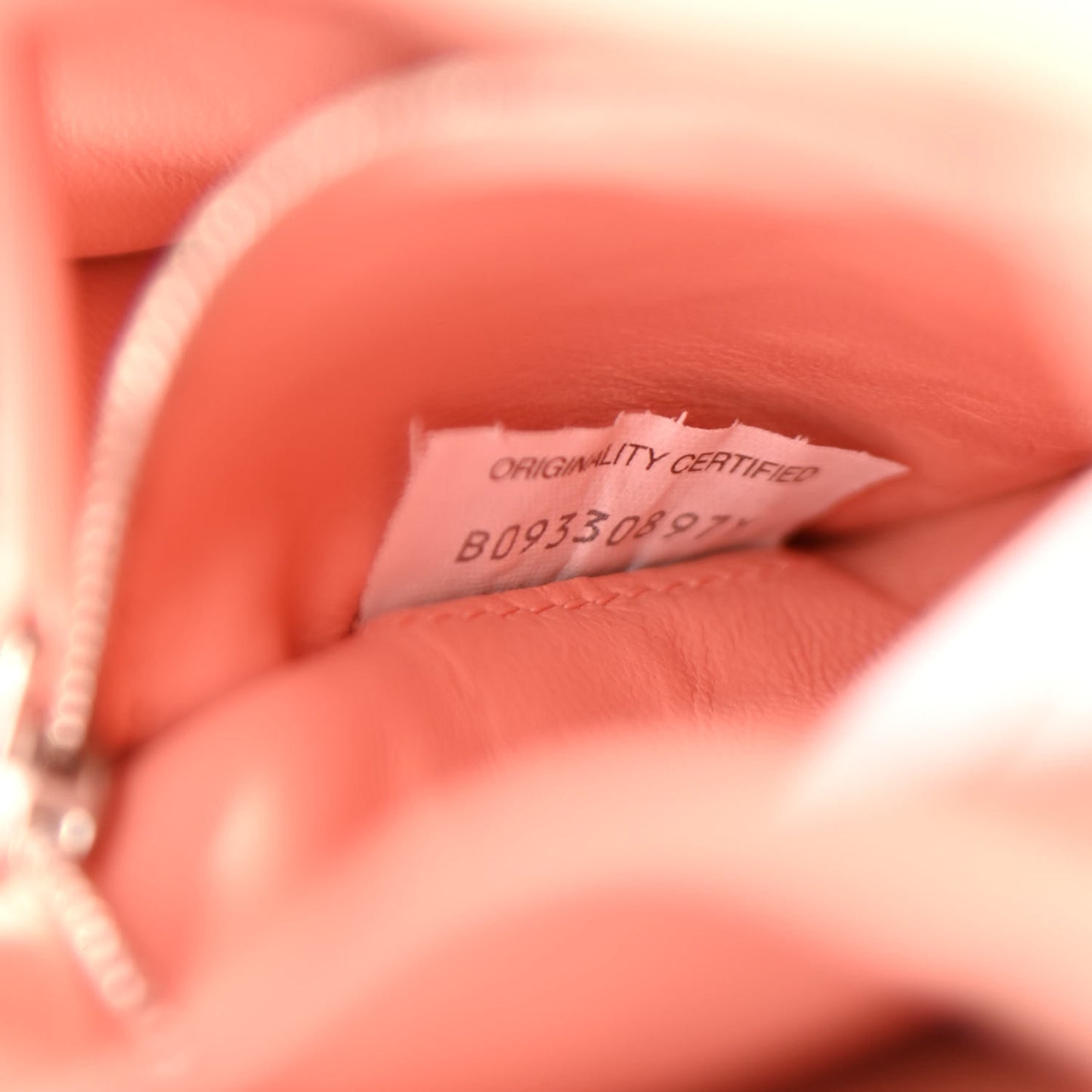 Nappa Maxi Intreccio Padded Cassette Crossbody Bag Peachy