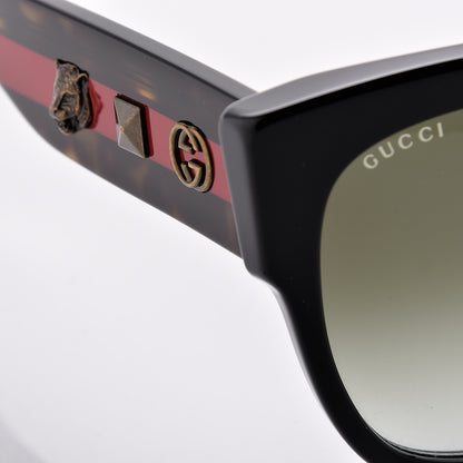 Gucci Square Frame Web Sunglasses GG0059S Black 7 of 8