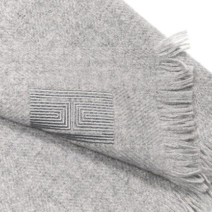 Hermes Cashmere Stole Scarf Gris Flanelle 5 of 5