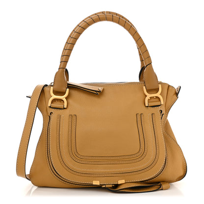Chloe Calfskin Medium Marcie Satchel Sand Shell 1 of 14
