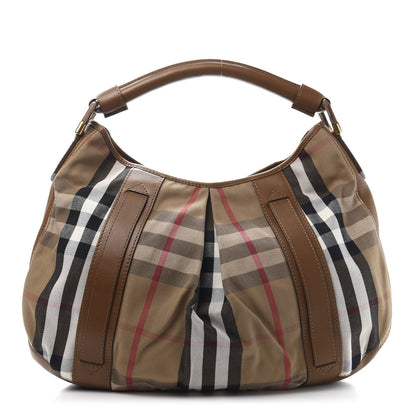 Burberry House Check Hobo Brown 1 of 9