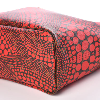 Louis Vuitton Monogram Kusama Waves Neverfull MM Red 6 of 11