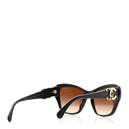 Chanel Acetate Lambskin CC Sunglasses 5457-Q-A Black 4 of 8