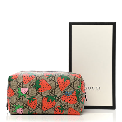 Gucci GG Supreme Monogram Strawberry Cosmetic Case 8 of 8
