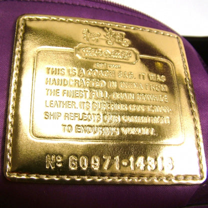 FASHIONPHILE COACHLeatherMaggieLargeTotePlum 9 of 10