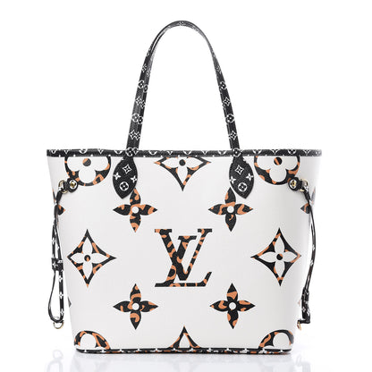 Louis Vuitton Monogram Giant Jungle Neverfull MM Ivory 3 of 11