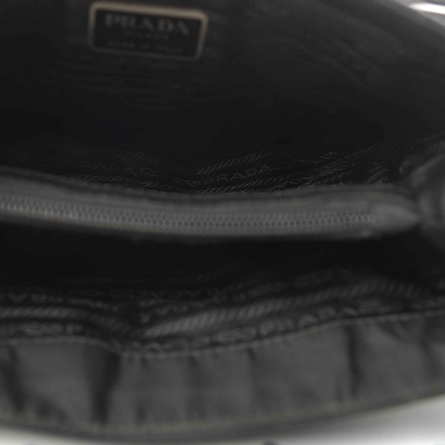Prada Tessuto Nylon Chain Tote Black 5 of 9
