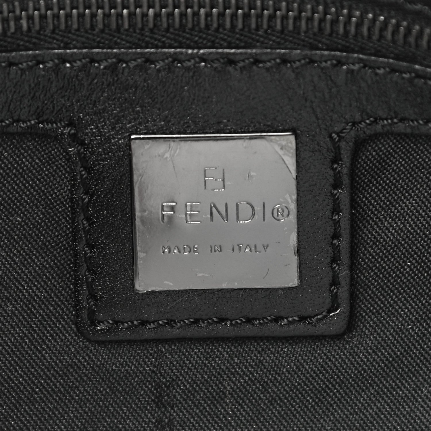 Fendi Zucchino Zip Top Tote Black 5 of 10