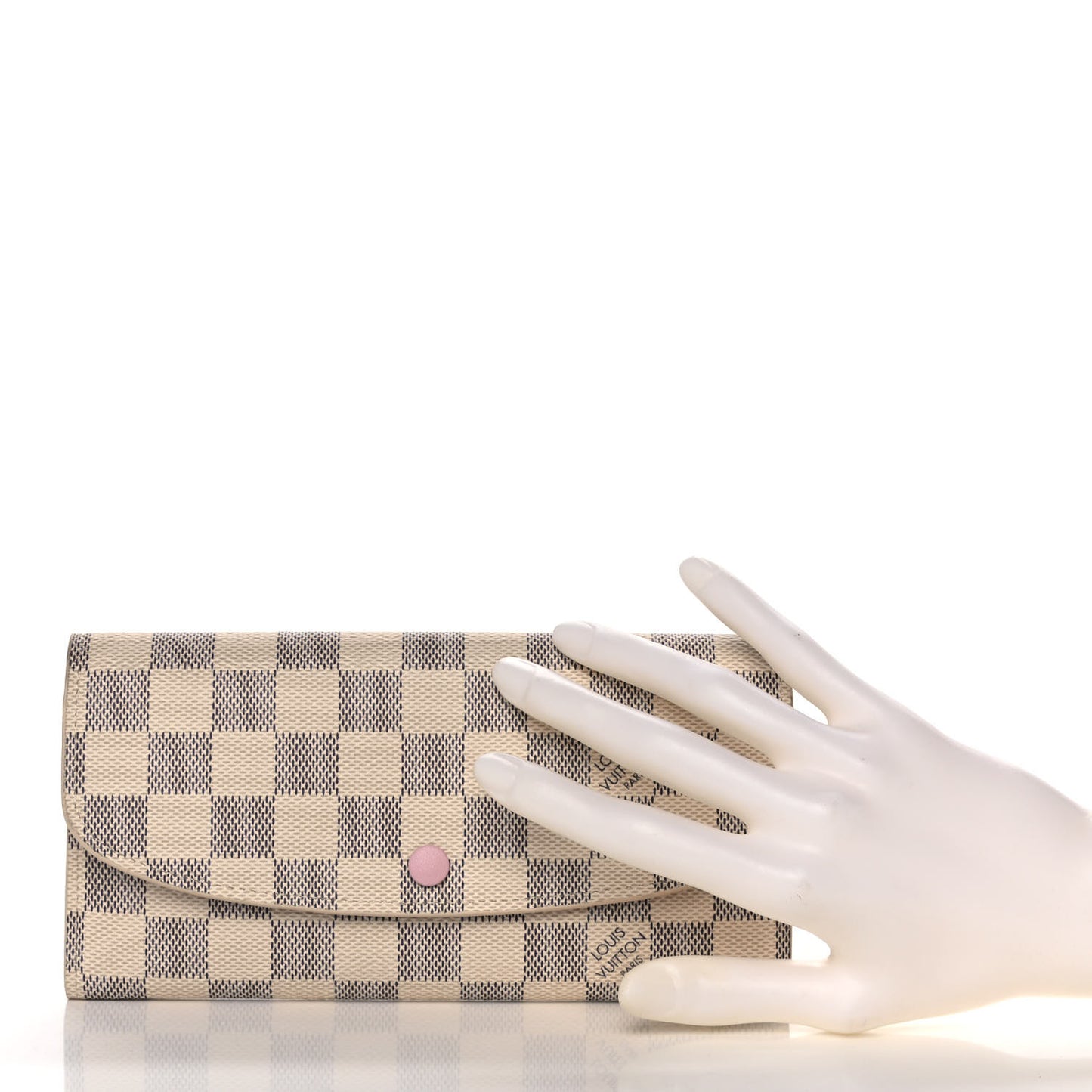 Damier Azur Emilie Wallet Rose Ballerine