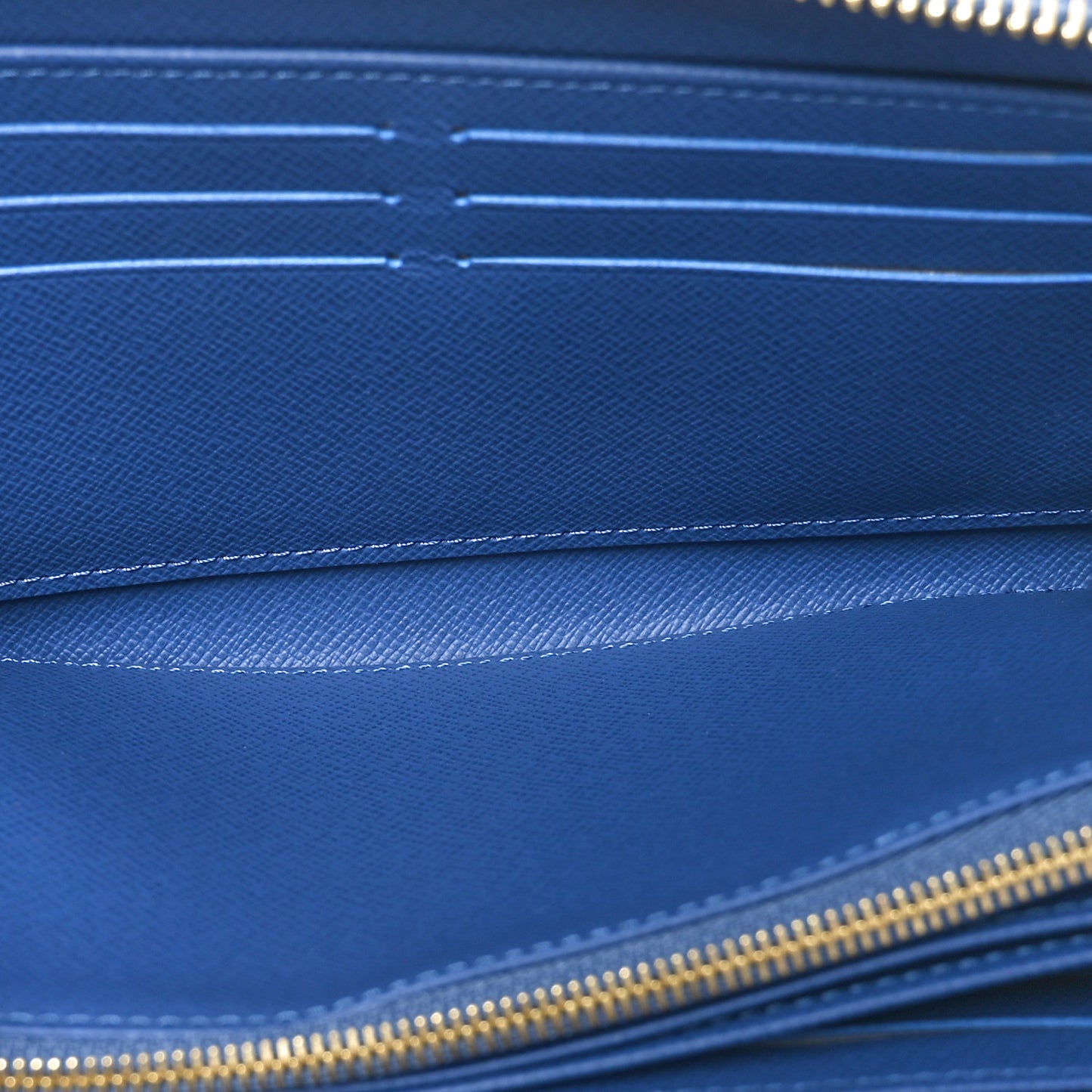 LV X TM Monogram Denim Cerises Zippy Wallet Blue