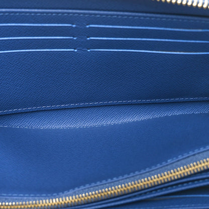 Louis Vuitton LV X TM Monogram Denim Cerises Zippy Wallet Blue 5 of 9
