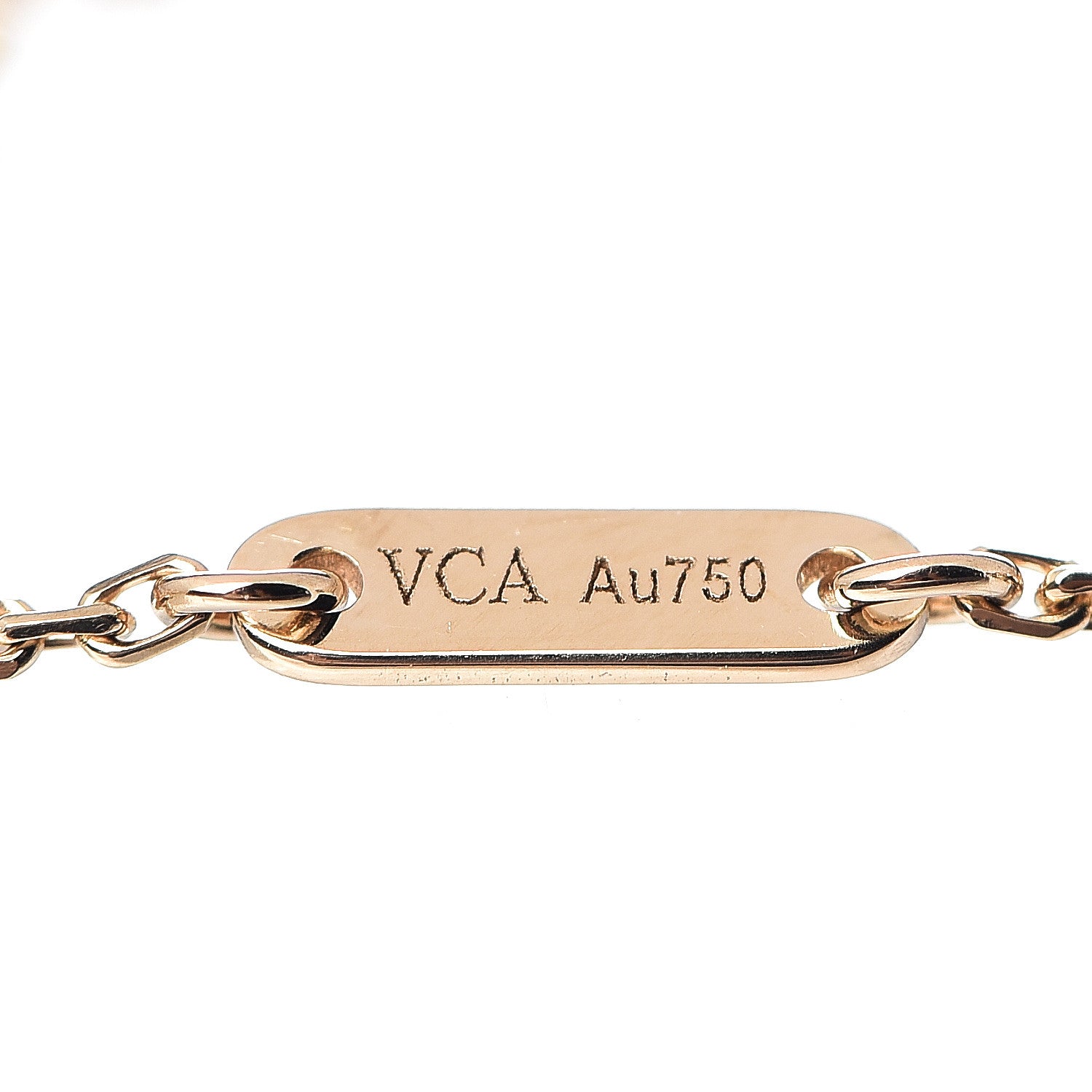 Van Cleef & Arpels 18K Yellow Gold Mother of Pearl Sweet Alhambra Bracelet 5 of 6