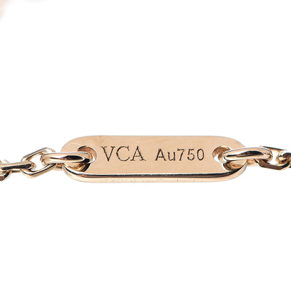 Van Cleef & Arpels 18K Yellow Gold Mother of Pearl Sweet Alhambra Bracelet 5 of 6