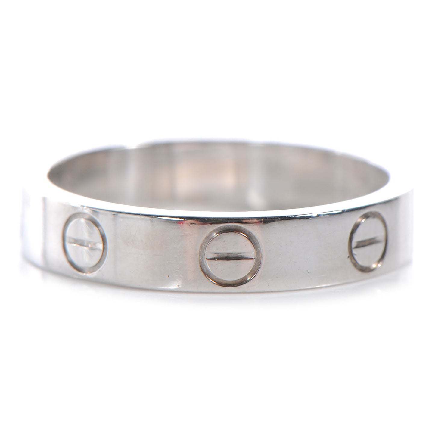 18K White Gold 3.5mm LOVE Wedding Band Ring 51 5.75